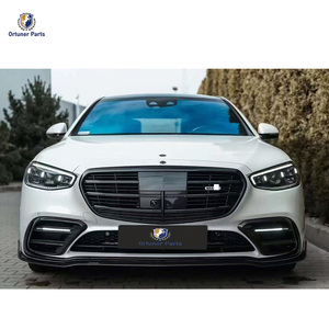 Nouveau pour la classe S W223 S450 Kit de carrosserie mise à jour <span class=keywords><strong>B</strong></span> Style fibre de carbone sèche avant évent lumière LED diffuseur arrière échappement - Product Image 5