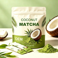 Fairir Kokos Matcha Poeder, Matcha Poeder met Kokos smaak, Aangepaste Mengsel Kokos Poeder Matcha Poeder, Natuurlijk voor Cafés, Groothandel