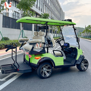 Xăng 4 thì Golf giỏ hàng 400cc 4 chỗ ngồi với pin lithium về phía trước đối mặt với ghế cho cắm trại & tiện ích - Product Image 3