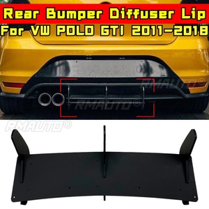 Rear Bumper <b>Diffuser</b> Rear Bumper Spoiler Splitter Lip Protector for VW POLO GTI 2011-2018 Body Kit <b>Car</b> Accessories - Product Image 2