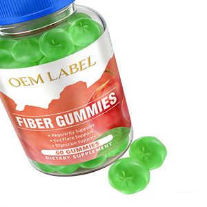 Gummies de fibres antioxydantes personnalisables pour adultes, soutien de la flore intestinale prébiotique, compléments alimentaires pour la santé digestive, service de marque privée OEM - Product Image 1