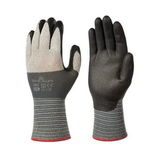 Gants de sécurité Showa en nitrile, texture écaille de poisson intégrale, antidérapants, protection industrielle, modèle 381 - Product Image 2