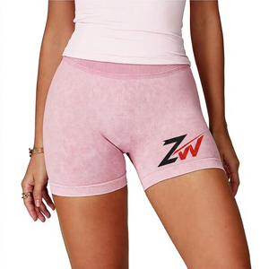 Short de yoga athlétique pour femme, taille haute élastique, effet seconde peau, 3 pouces, séchage rapide, effet ventre plat, rehaussement des fesses, coupe ajustée, avec logo personnalisé - Product Image 1