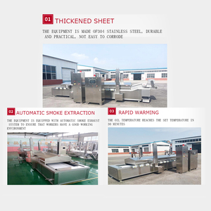 Công Nghiệp Tự Động Khoai Tây Chiên Giòn Khoai Tây Chiên Khoai Tây Chiên Liên Tục Sâu Nồi Chiên Lạc Máy - Product Image 4