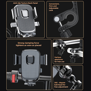 Supporto Universale Regolabile per Cellulare da <span class=keywords><strong>Moto</strong></span>, Vendita all'Ingrosso, Supporto Flessibile per Scooter e Motociclette - Product Image 3