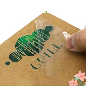 Xjy tinh thể tùy chỉnh nhãn UV Stickers Logo dán dập nóng trong suốt chuyển nhãn sản xuất - Product Image 1