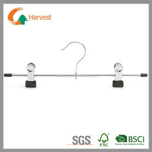 Heavy-Duty Metal Single Tier Hotel Pant <strong>Hangers</strong> Space-Saving Non-Slip <strong>Clips</strong> Modern Design For Wardrobe Clothing Store Bathroom - Product Image 4