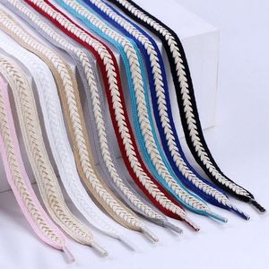 Wegoodzf chất lượng tùy chỉnh rộng phẳng bông dệt dây giày cho phong cách thể thao giày thể thao giản dị cặp tuyệt vời - Product Image 1