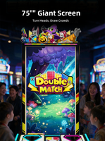FunSpace Machine de jeu d'arcade commerciale à monnayeur pour deux joueurs, en métal, avec jeu anglais, mémoire et tir de précision