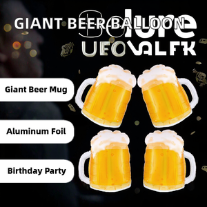 Ballon géant en aluminium en forme de chopes de bière <span class=keywords><strong>XXL</strong></span> pour anniversaires, mariages, fêtes et festivals - Chine - Product Image 2