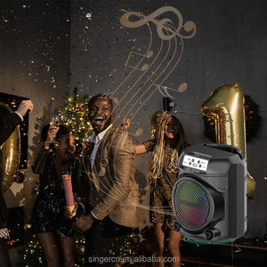 Enceintes intelligentes ZQS6147W, <span class=keywords><strong>radio</strong></span> FM portable d'extérieur, musique BT, enceinte 6 pouces, prix avec microphone sans fil - Product Image 5