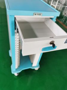 Rumah Sakit Troli Baris Tunggal Kasus Lama Catatan Pasien Medis File Grafik Pemegang - Product Image 5