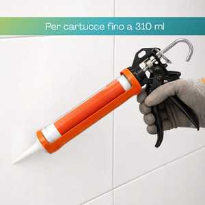 Pistolet à mastic pour cartouches jusqu'à 310 ml, pistolet à silicone professionnel avec cadre rotatif à 360 degrés - Product Image 5