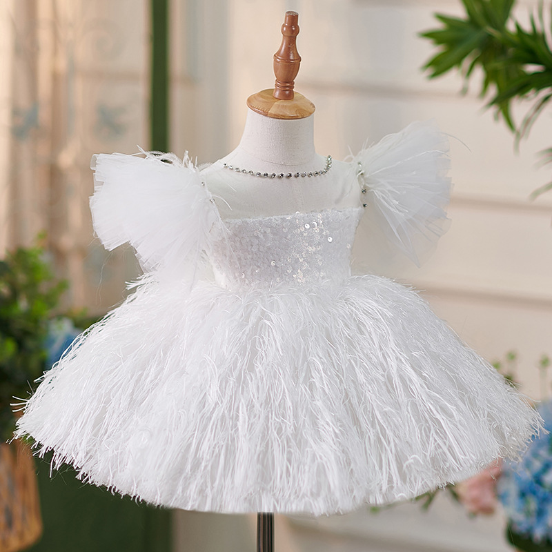 chinese dress ladies Luxury Cute Baby Girl Formal Dresses Toddler Birthday Party Ball Gown –  marryshe main image 0
