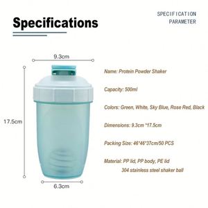 Customized <b>Shaker</b> Water Promotional Gift Custom Gym Protein Cup 500Ml Sports <b>Bottle</b> - Product Image 4