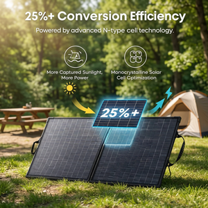 Panneau solaire bifacial Anker Solix PS200 200W, efficacité 25%, homologué UKCA, étanche IP68, norme britannique - Product Image 1