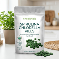 Pabrik OEM Menyediakan Pil Spirulina Chlorella Alami, Tablet Campuran Spirulina Chlorella Grosir, Pil Alga Hijau Harian