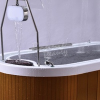 BonnieBeauty Moderne Gewerbliche Acryl-Metall-Vichy-Dusche Hydrotherapie 4-Motoren CE-Zertifizierte Massageliege Spa für Hotels
