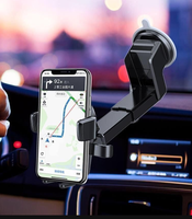 Vente chaude nouvelle voiture multifonctionnelle réglable et rétractable 360 degrés universel voiture téléphone portable ventouse support pour téléphone