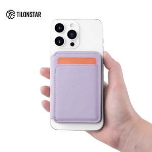 TILONSTAR TWW263 Fashion Magnetic <b>ID</b> Wallet RFID Credit Luxury Leather Card <b>Holder</b> for Mobile Phone Back Cardholder - Product Image 3