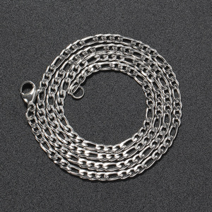 Stainless Steel <b>Chain</b>, Hip Hop Jewelry 3mm Stainless Steel Hip Hop Figaro <b>Chain</b> Tanjing Fashion Lijing Necklace - Product Image 4