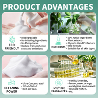 Tablettes effervescentes de savon liquide moussant naturel et écologique pour les mains, apaisant et très moussant, en stock