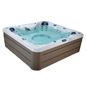Bañeras de hidromasaje de lujo personalizadas para 5-6 personas, al aire libre para jardín Spa, <span class=keywords><strong>jacuzzi</strong></span> aprobado por la CE, bañera de hidromasaje <span class=keywords><strong>con</strong></span> tumbona - Product Image 5