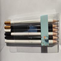 Ensemble de 6 crayons de luxe avec logo personnalisé Étudiants Bois Graphite Bois HB Crayons