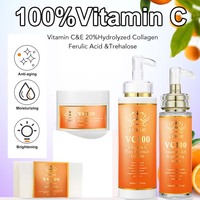 Vitamine C Plus Blanchissant Ensemble De Soins De La Peau Noir Collagène Ensemble de soins de la peau blanchissant et éclaircissant pour le visage de marque privée