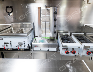 ORANGE RV Green Commercial Remorque alimentaire mobile pour pizzas, poulet frit, burgers, camion de restauration, véhicule commercial pour la vente de nourriture en déplacement - Product Image 6