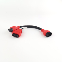 Câble de diagnostic EBS pour camion Knorr-Bremse, adaptateur OBD2 16 broches vers double connecteur pour le diagnostic du système de freinage des camions lourds