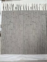 Panneaux muraux en pierre artificielle polyuréthane empilés, très populaires, légers et écologiques, pour revêtement extérieur de villa