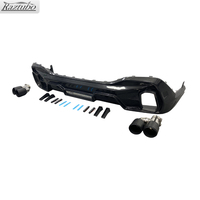 Kit de carrocería de coche de parachoques trasero difusor de fibra de carbono estilo LD para BMW X6 G06