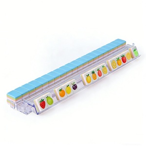 American <b>Mahjong</b> <b>Set</b> <b>Mahjong</b> <b>Set</b> Case Acrylic Customized 166 Quality Acrylic Tiles with Colorful Prints - Product Image 5