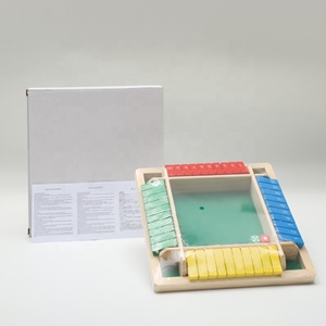 <span class=keywords><strong>Gioco</strong></span> <span class=keywords><strong>di</strong></span> <span class=keywords><strong>Dadi</strong></span> in Legno 'Shut the Box', <span class=keywords><strong>Gioco</strong></span> da Tavolo Colorato per 4 Giocatori, per Bambini e Famiglia - Product Image 1