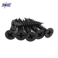 Fastener Manufacturer Tornillos 3.5mm Black Gypsum Screw Bugle Head Fine Thread Black Oxide Steel Screw Drywal Inch Cheap Price