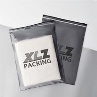 Sacs d'expédition en polyéthylène givré mat en PVC écologique avec fermeture éclair, personnalisables avec logo, pour vêtements et sous-vêtements (vente en gros)