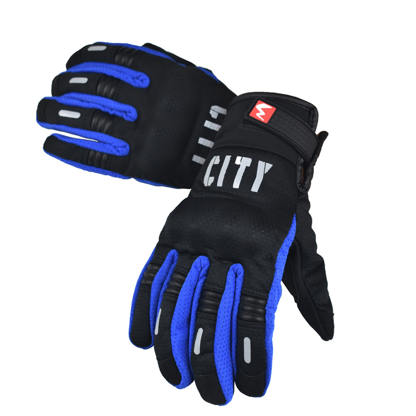 Guantes deportivos SP2 de cuero auténtico para hombre y mujer, manoplas de seguridad para carreras, Motocross, carretera, moto, a prueba de agua