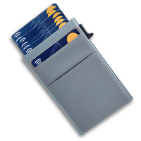 Portefeuille minimaliste intelligent avec poche avant, blocage RFID automatique, en aluminium, pour cartes de crédit, avec système pop-up, pour hommes, vente en gros