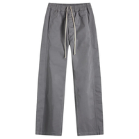 Vêtements streetwear pour hommes, pantalon à boutons pression, coupe droite, tissu sergé en coton