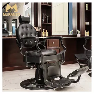 Hairdressing Hair Reclining Hydraulic Vintage Shop Salon Furniture Beauty Salon Styling Barber Chair