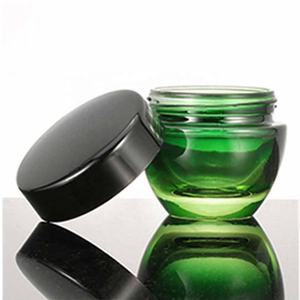 Yüksek kalite 30ml 50ml 100ml cam losyon şişe sprey basınç pompası cilt bakımı şişesi degrade yeşil cam 15g 30g kozmetik kavanoz - Product Image 5