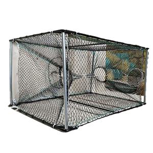 वाणिज्यिक पोर्टेबल आयत मछली पकड़ने जाल झींगा केकड़ा मछली पिंजरे - Product Image 2