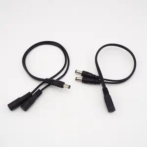 2024 Hot Selling Golden Supplier Solar Pv Extension Cables Male to male Tuning fork 5.5x2.5MM DC power supply cable