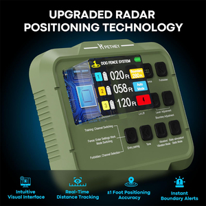 Sistema de valla eléctrica inalámbrico recargable mejorado 2025, Control de ladridos, accesorios de entrenamiento para perros, área de cobertura de 5,6 acres de plástico - Product Image 2