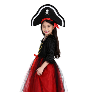 Disfraz <span class=keywords><strong>de</strong></span> Pirata <span class=keywords><strong>para</strong></span> Niña con Detalles <span class=keywords><strong>de</strong></span> Lentejuelas, Falda <span class=keywords><strong>de</strong></span> Tul Roja y Sombrero, Accesorio <span class=keywords><strong>para</strong></span> Fiestas Temáticas <span class=keywords><strong>de</strong></span> Halloween y Aventuras - Product Image 3