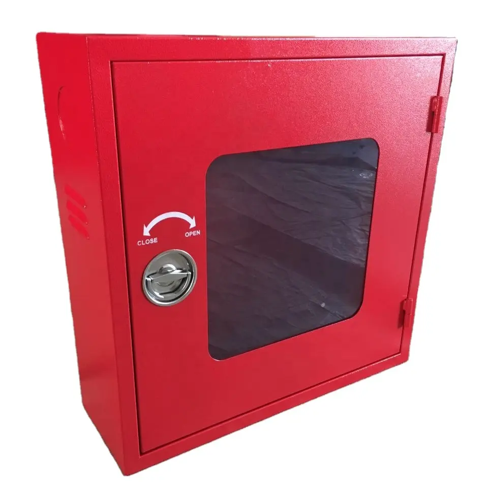 Single door steel fire fighting box fire hose cabinet