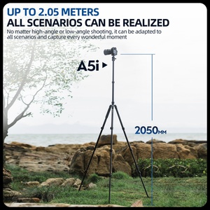 Trọng Lượng Nhẹ Phổ Tripod Nhôm Du Lịch Vlog Máy Ảnh DSLR Tripod <span class=keywords><strong>Monopod</strong></span> 360 Toàn Cảnh Bóng Đầu Du Lịch Tripod - Product Image 2