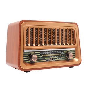 Radio rétro classique en bois R-1968BT AM/FM/SW 3 bandes avec fente USB TF Haut-parleur BT Radio vintage - Product Image 2