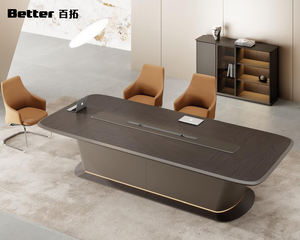 Les petites équipes utilisent la table de conférence haut de gamme pour les réunions publiques et les négociations de haut niveau, table de salle de réunion pour 6/8 personnes - Product Image 1